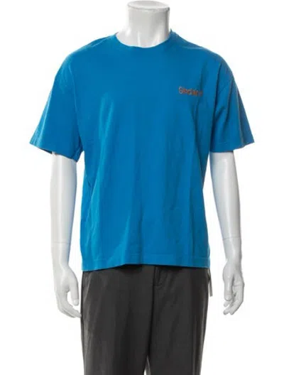 Pre-owned Sinclair Graphic Print Crew Neck T-shirt In Blue