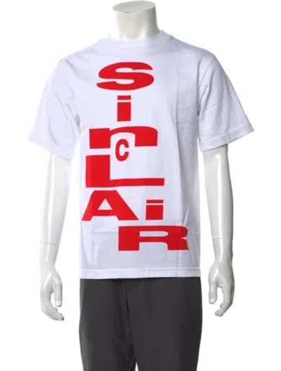 Pre-owned Sinclair Graphic Print Crew Neck T-shirt W/ Tags In White