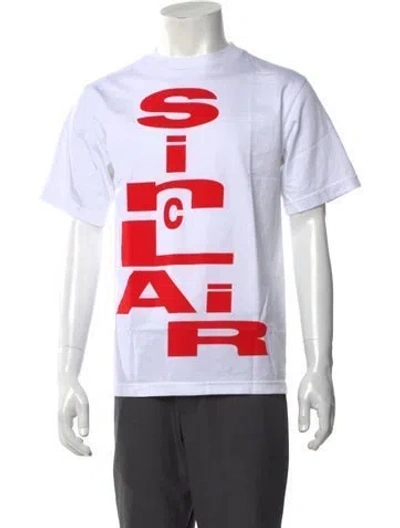 Pre-owned Sinclair Graphic Print Crew Neck T-shirt W/ Tags In White