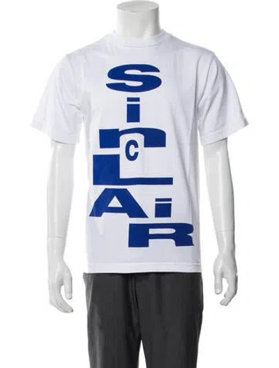Pre-owned Sinclair Graphic Print Crew Neck T-shirt W/ Tags In White