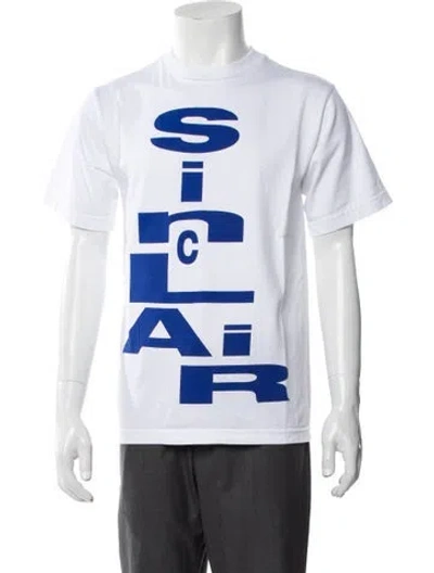Pre-owned Sinclair Graphic Print Crew Neck T-shirt W/ Tags In White