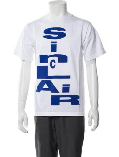 Pre-owned Sinclair Graphic Print Crew Neck T-shirt In White