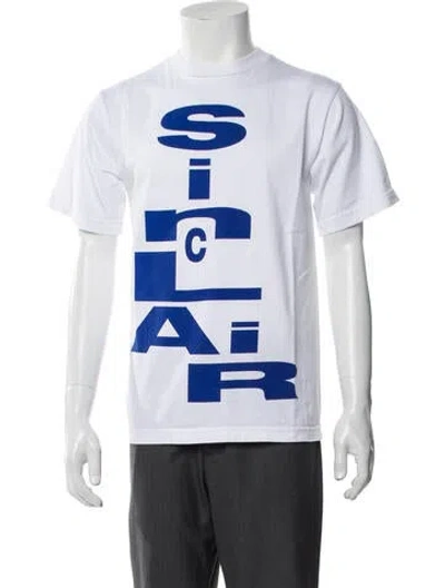 Pre-owned Sinclair Graphic Print Crew Neck T-shirt In White