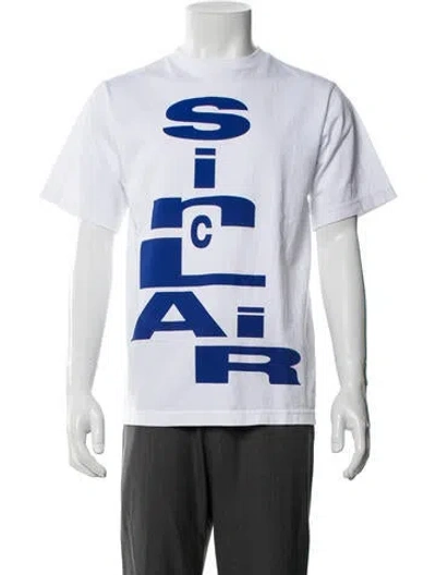 Pre-owned Sinclair Graphic Print Crew Neck T-shirt In White