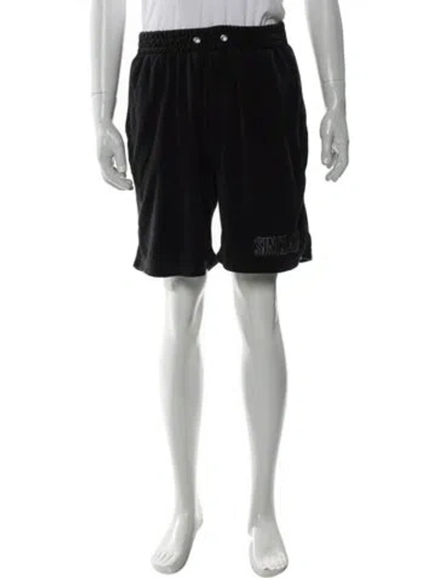 Pre-owned Sinclair Graphic Print Jogger Shorts In Black