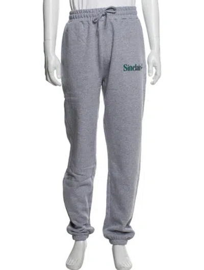 Pre-owned Sinclair Graphic Print Sweatpants W/ Tags In Grey