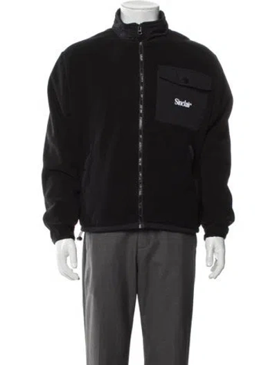 Pre-owned Sinclair Graphic Print Windbreaker In Black