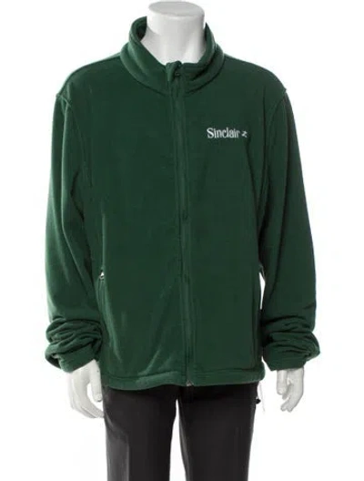 Pre-owned Sinclair Graphic Print Windbreaker In Green
