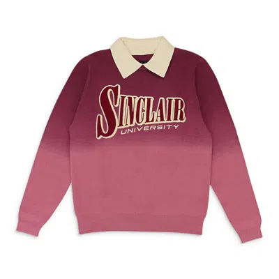 Sinclair Hedge Fund Knit Burgundy T-shirt In Red