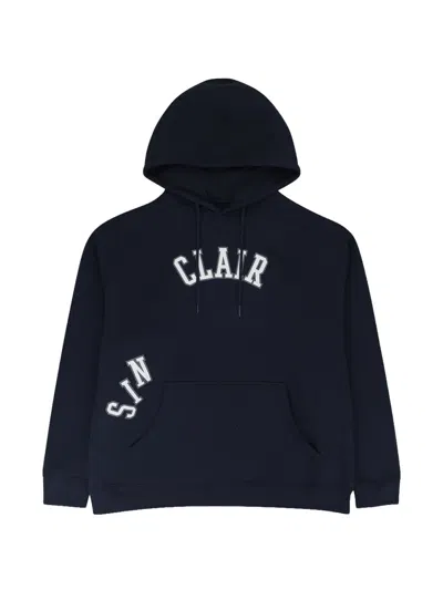 Sinclair Kangaroo-pocket Hoodie In Blue
