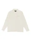 Sinclair Pure Uncut Linen White Button Down Shirt In Multi