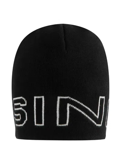 Sinclair Logo-jacquard Beanie In Black