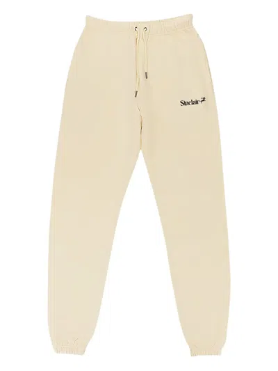 SINCLAIR LOGO-PRINT TRACK PANTS