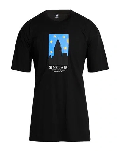 Sinclair Man T-shirt Black Size L Cotton