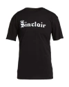 Sinclair Man T-shirt Black Size S Cotton In Black
