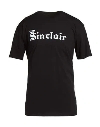 Sinclair Man T-shirt Black Size S Cotton