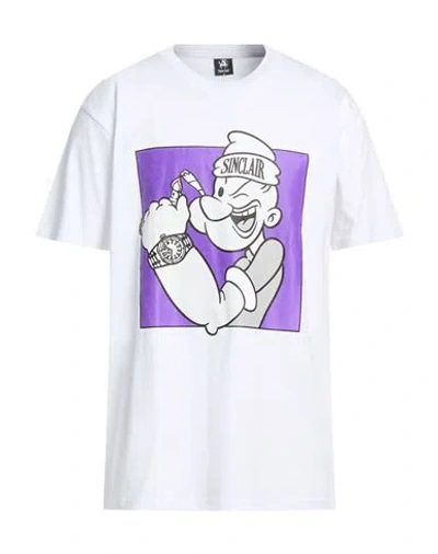 Sinclair Man T-shirt White Size Xl Cotton