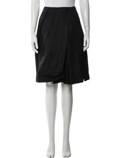 Pre-owned Sinclair Midi Length Skirt In Black