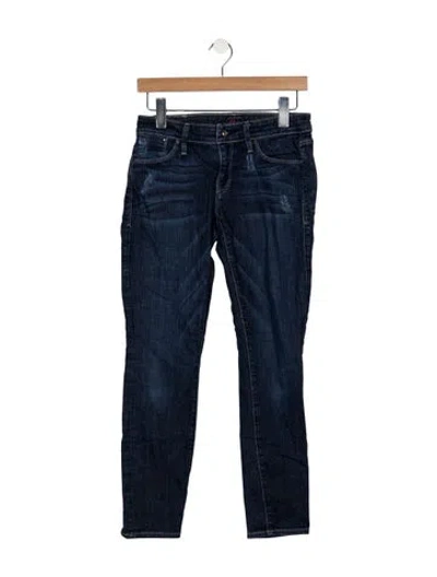 Pre-owned Sinclair Mid-rise Skinny Leg Jeans In Blue