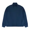 Sinclair Navy Silk Track Jacket In Blue