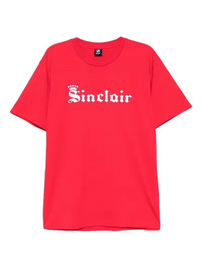 Sinclair Old English Crown T-shirt In Red