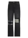 Sinclair Patchwork Panel Jeans In Black