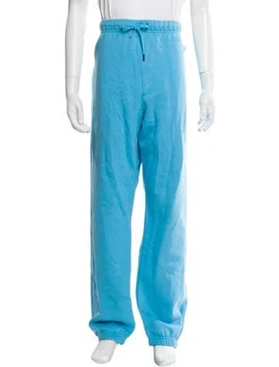 Pre-owned Sinclair Pleated Accents Lounge Bottoms In Blue