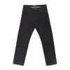 Sinclair Selvedge Clair Denim Black Straight Jeans In Black