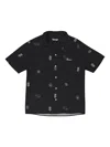 Sinclair Legal Tender Vacation Black Button-down Shirt In Black