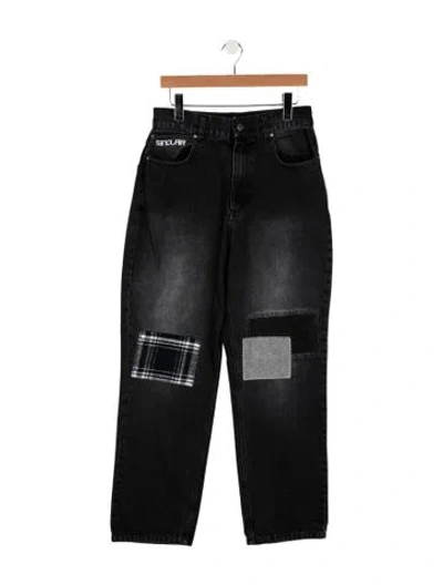 Pre-owned Sinclair Straight-leg Jeans In Black