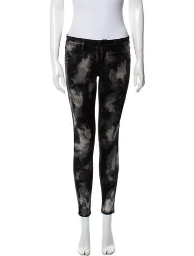 Pre-owned Sinclair Tie-dye Print Skinny Leg Pants In Multi