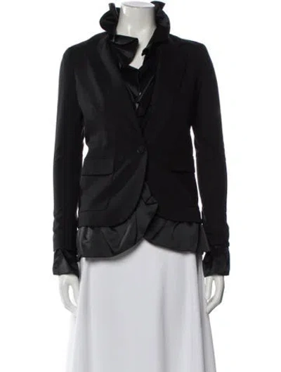 Pre-owned Sinclair Wool Blazer In Black