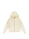 Sinclair Cream Basic Zip Hoodie In Neutral