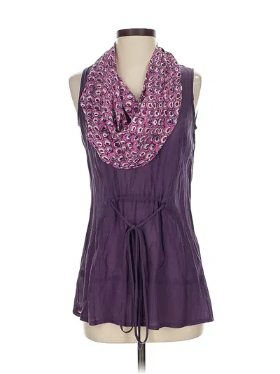 Pre-owned Sine Sleeveless Blouse In Purple