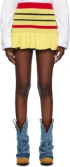 Sinead Gorey Yellow Ra-ra Miniskirt In Yellow Red