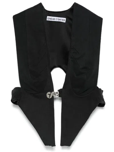 Sinéad O’dwyer Bib Waistcoat In Black