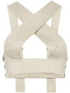 Sinéad O’dwyer Square-neck Cotton Crop Top In Neutrals