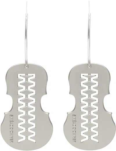Sinéad O’dwyer Ssense Exclusive Silver Hoop Earrings In Sterling Silver