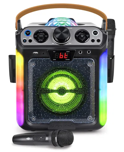 Singing Machine Groove Disco Bluetooth Karaoke System In Black