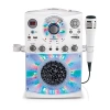 Singing Machine Led Bluetooth Karaoke Machine In White