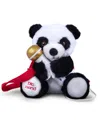 Singing Machine Plush Toy Karaoke Backpack With Microphone, Speaker, Songs Sound Effects, Bigpanda In White And Black