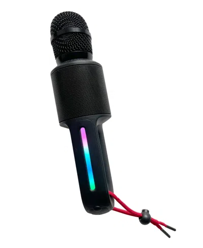 Singing Machine Portable, Handheld Bluetooth Karaoke Microphone And Speaker With Synchronized Lights And 22 Professi In Black