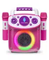 Singing Machine , Sparkle Portable Karaoke Machine With 2 Wireless Microphone In Pink