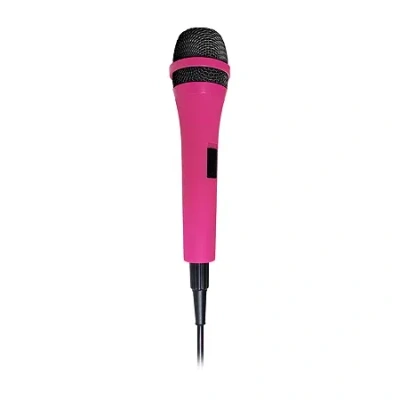 Singing Machine Unidirectional Dynamic Microphone Pink