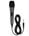 Singing Machine Unidirectional Dynamic Wired Microphone For Karaoke In Dark Gray