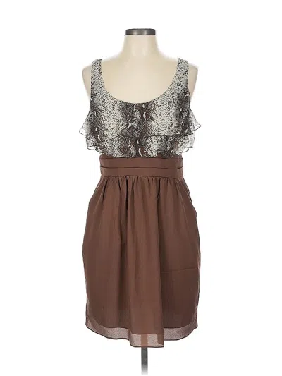 Pre-owned Single Cocktail Dress In Brown