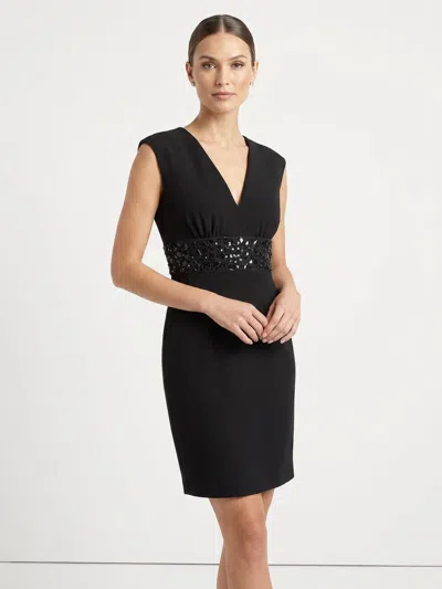 Single Dress Mosaic Insert Mini Dress In Black