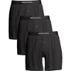 Single Stitch Cotton Modal Boxer 3-pack In Black