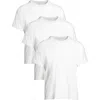Single Stitch Cotton Modal Crew Neck T-shirt 3-pack In White