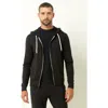 Single Stitch Everyday Full Zip Hoodie In Black